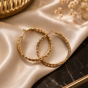 Argollas Clásicas Texturizadas · Efecto Brillo